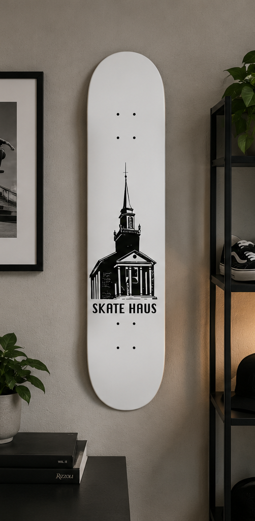 Skate Haus Church graphic in an enviroment