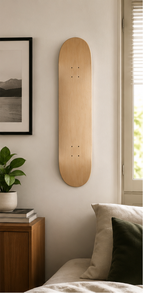 A view of a customisable deck handing in a bedroom 