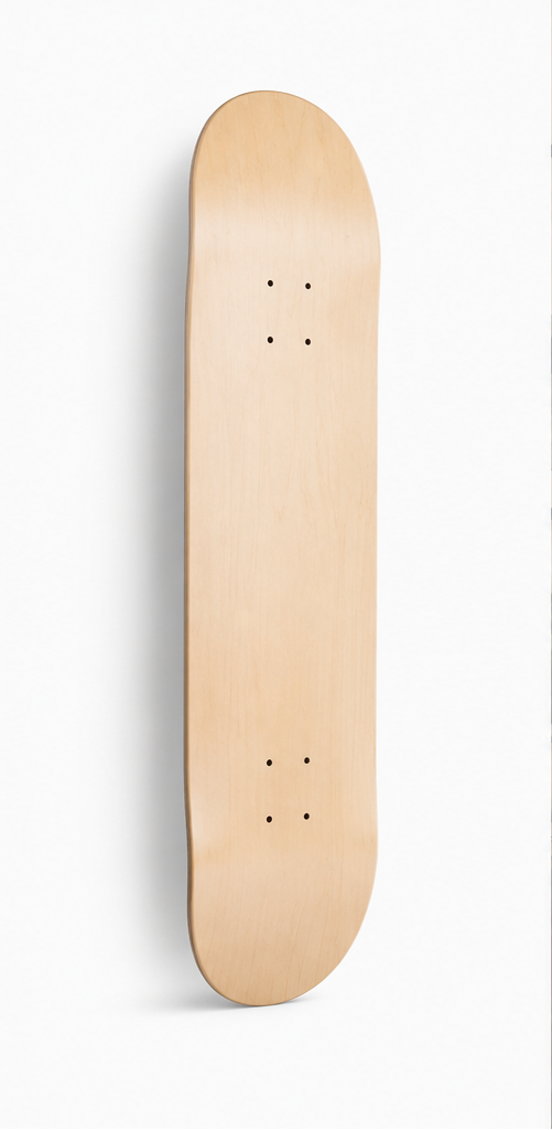 Side view of a blank deck ready for customiation 