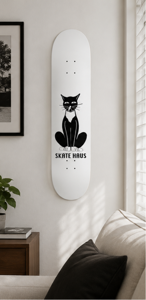Joey Skate Haus deck in living room 