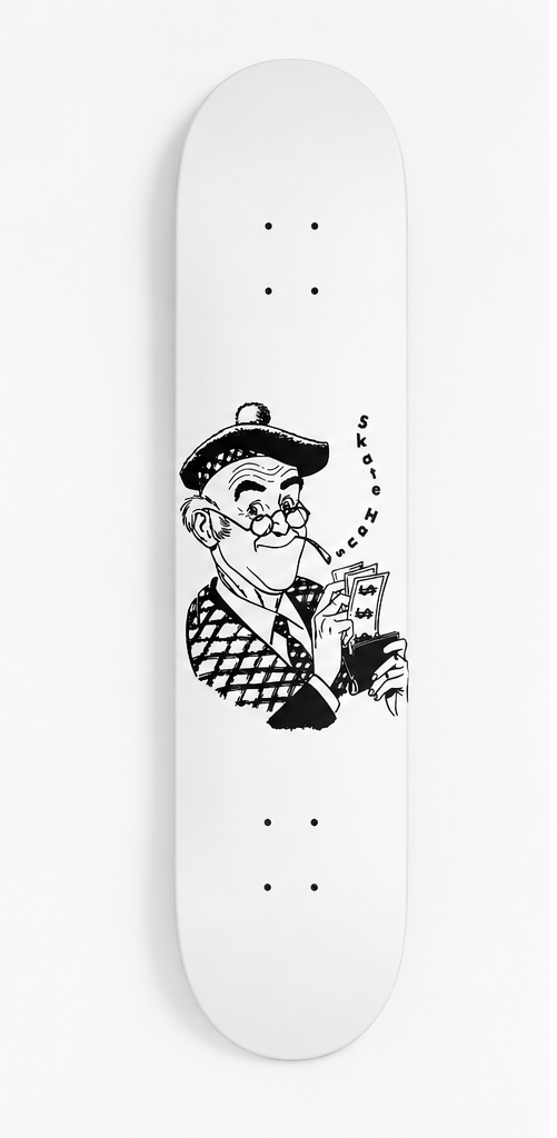 Old Money Skate Haus deck front view 