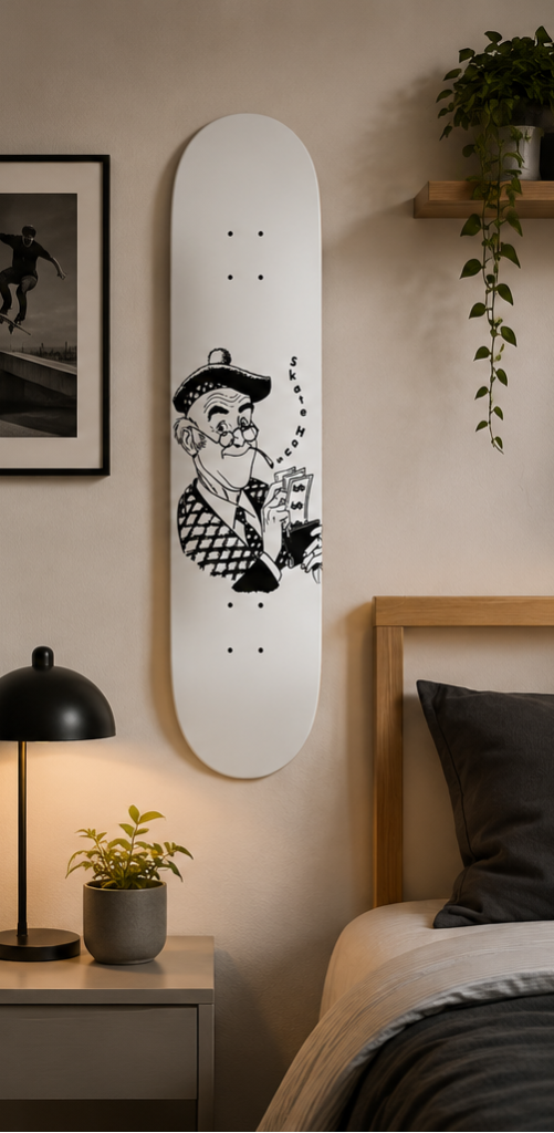 Old money Skate Haus deck in a bedroom 